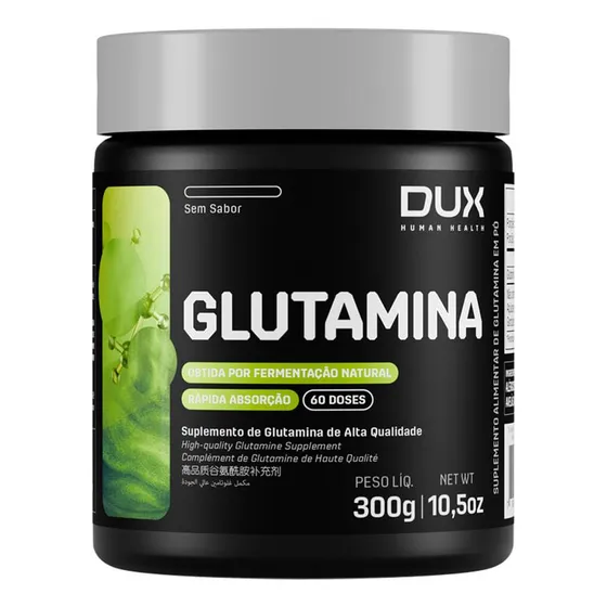 Glutamina - Pote 300g Dux Nutrition Sabor Natural