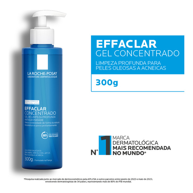 Gel De Limpeza Facial Effaclar Concentrado 300g La Roche Posay Gel De Limpeza Facial Effaclar Concentrado 300g La Roche Posay