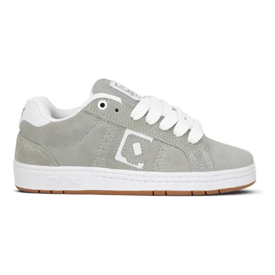 Tênis Combat Suede Cinza Branco Natural