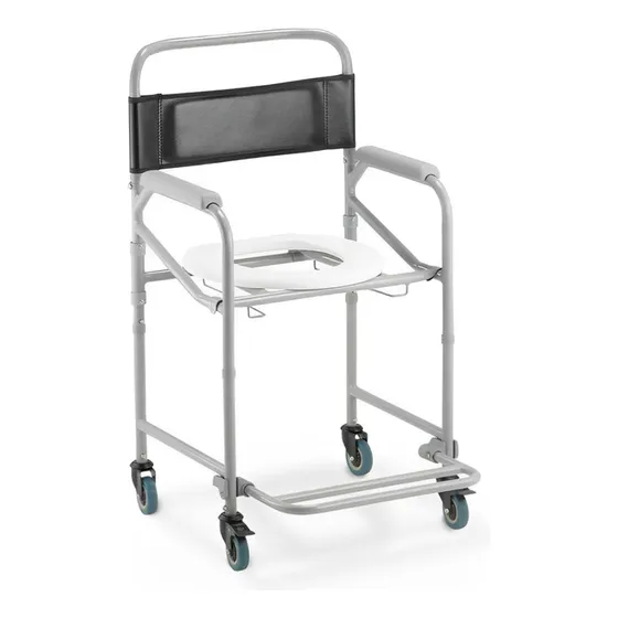 Cadeira De Banho Higiênica Dobrável Aço V40 Viabem 120kg