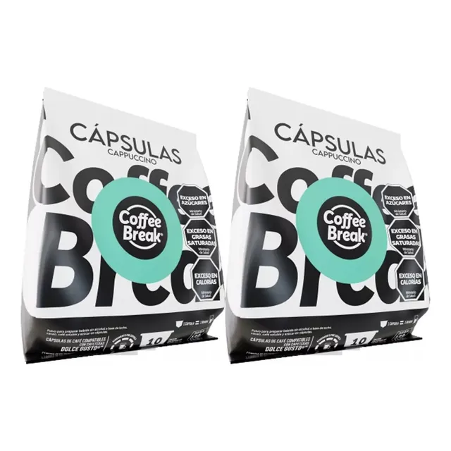 Cápsulas Combo Capuccino Coffee Break Dolce Gusto 20u