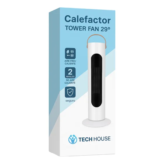 Estufa Caloventor Calefactor Frio Calor Oscilante Ceramico Blanco