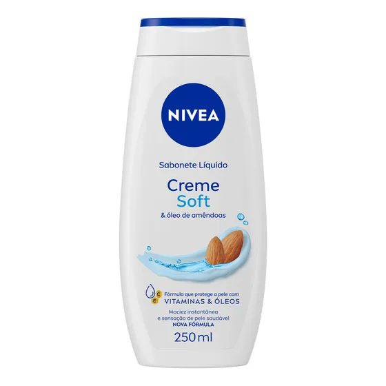 NIVEA Sabonete Líquido Corporal Creme Soft 250ml