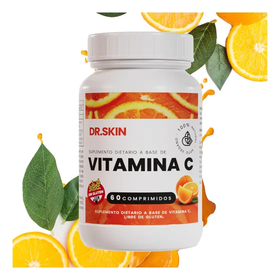 Vitamina C Pura Suplemento Pastillas Comprimidos 1000 Mg Por Porción Dr Skin Sin Sabor Ácido Ascórbico Antioxidante