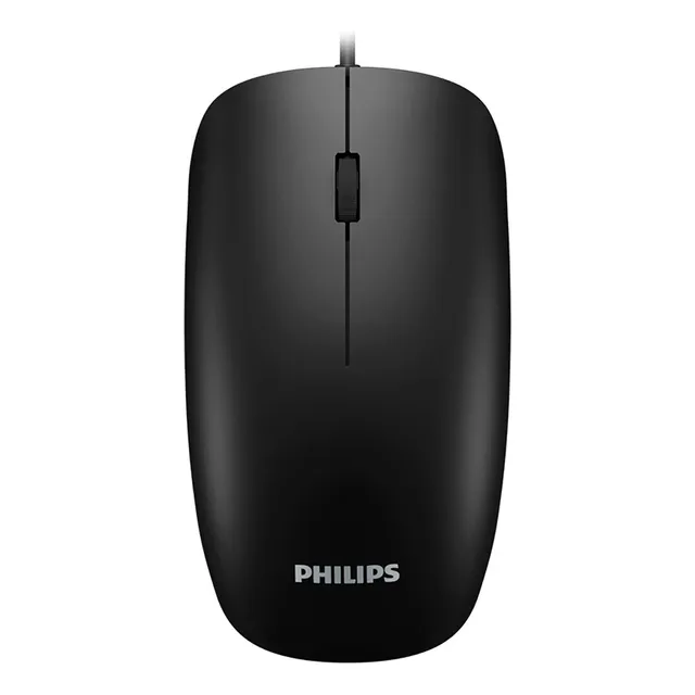 Mouse Ambidiestro Usb Philips 1000dpi Negro