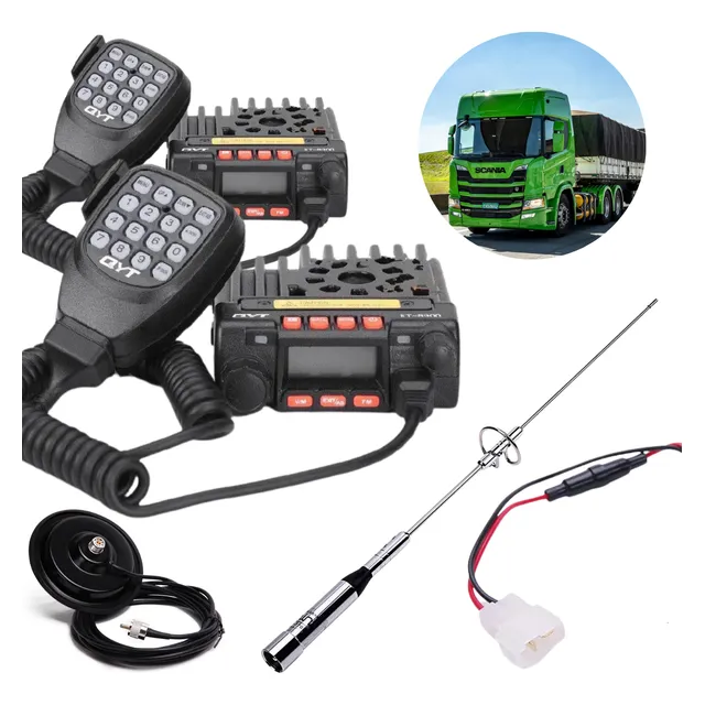 Kit 2 Radio 8900 Kt Dual Band Vhf Uhf Base Movel+antenas