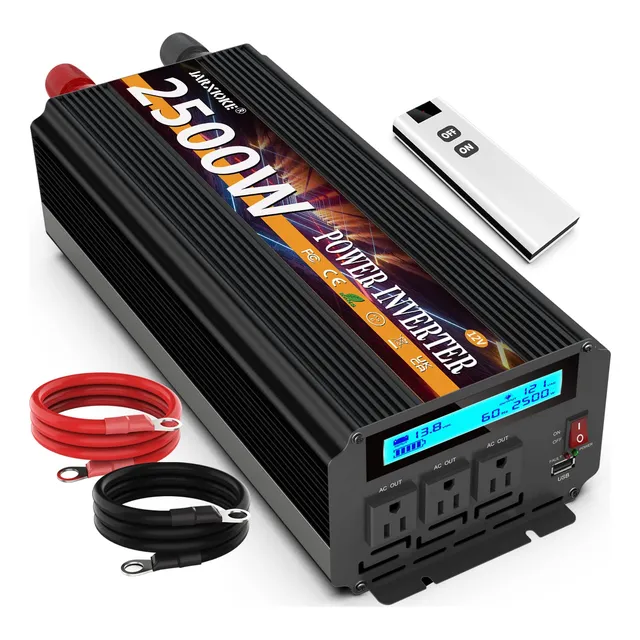 Inversor De Corriente Jarxioke 2500w 12v Cc A Ac 110v/120v