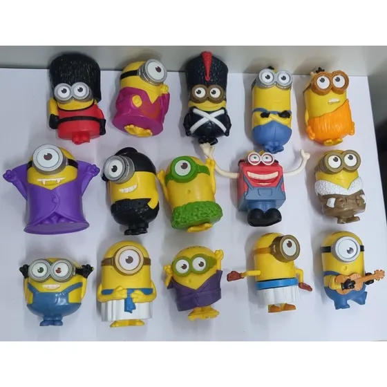Coleção Completa Antigos 15 Minions 2015 - Mc Donalds 
