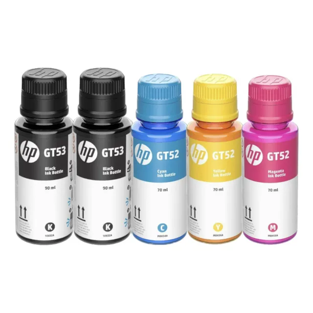 Kit de 5 tintas Gt53 Gt52 para tinta Cmyk de la serie Deskjet 5800