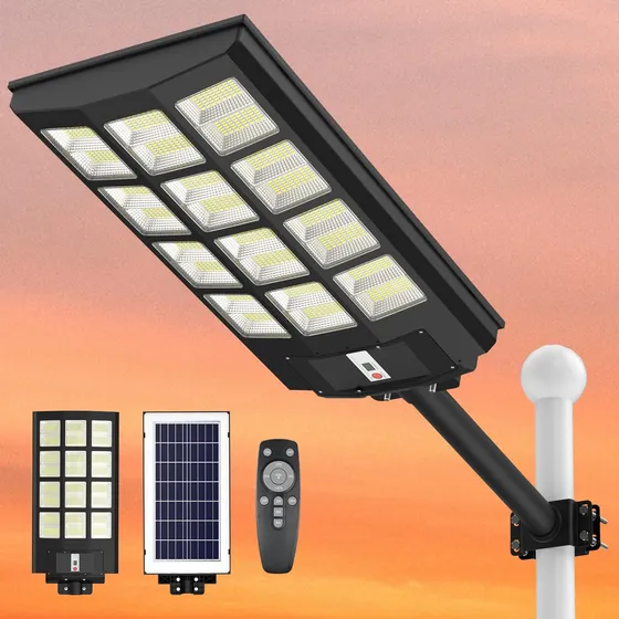 Imaihom Farola Solar Para Exterior Lm Luz Calle Led Control