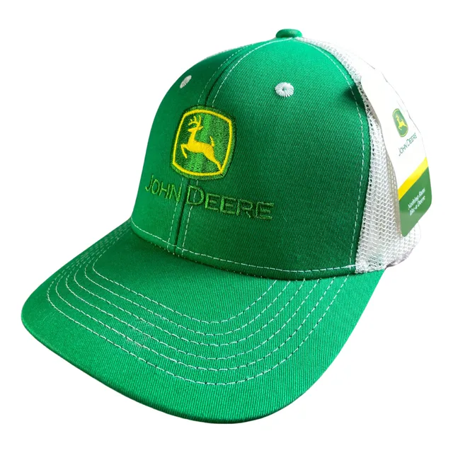 Gorra Estilo John Deere Verde Malla Original Trucker Jd008