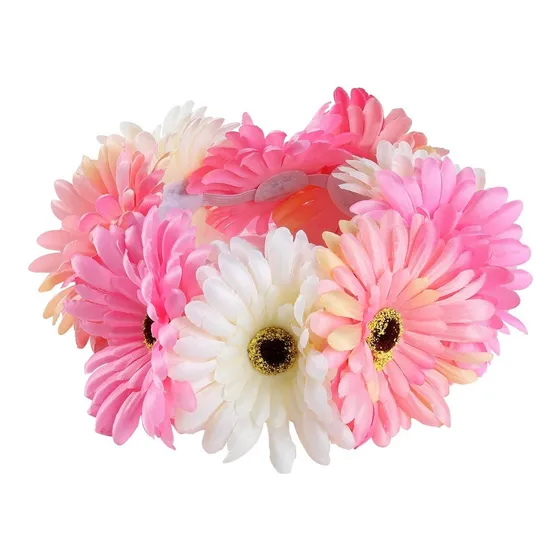 Corona Flores Rosa Novia Homenajeada Tocado X Unidad
