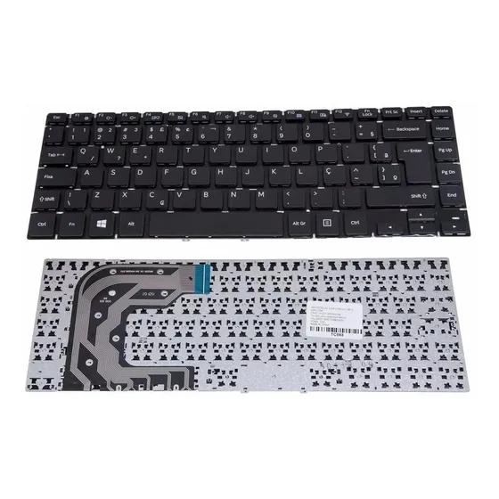 Teclado Para Samsung Essentials E22 Np370e4j-bw2br Br Com Ç