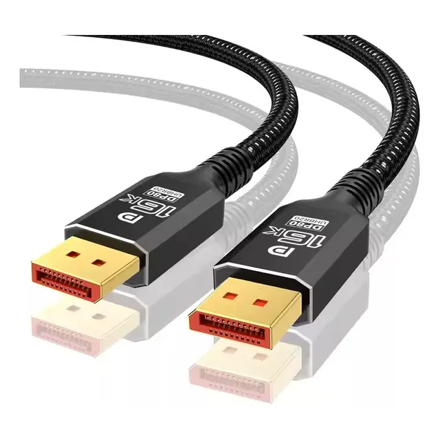 Cable Displayport V2.1 Uhd De Hasta 240hz (2k) 3,0 Mts