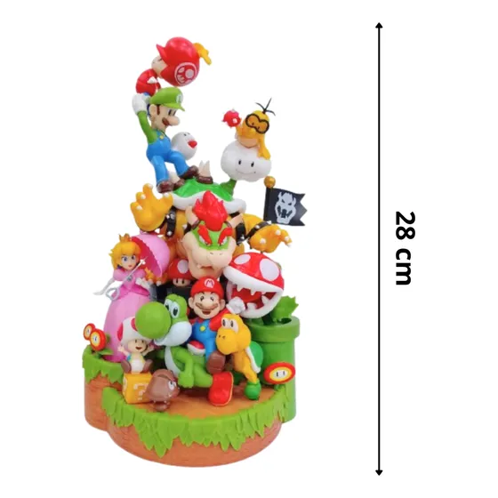 Super Mario Bros Wii Coleccion Pvc 28cm