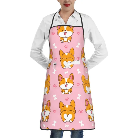 Delantal Dibujo Animado Para Mascota Cocina Casa Impermeable