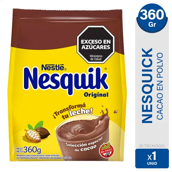 Nesquik Cacao En Polvo X 360 Gr