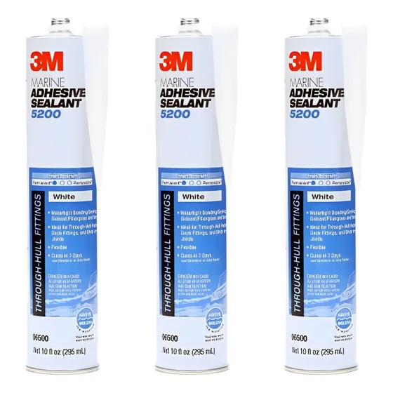 Pack 3 - Adhesivo Sellador Marino 5200 Blanco