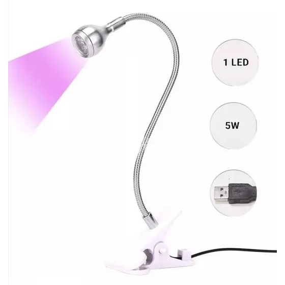Lampara Mini Uv Led Para Gel, Uñas Jelly, Manicure