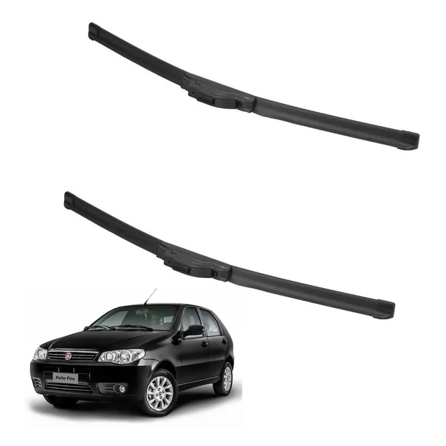 Kit 2 Escobillas Delanteras Parabrisas Flex Goma Fiat Palio
