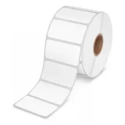 Etiquetas Adhesivas Térmicas 50x30mm Rollo 1000 Unidades Blanco 50x30