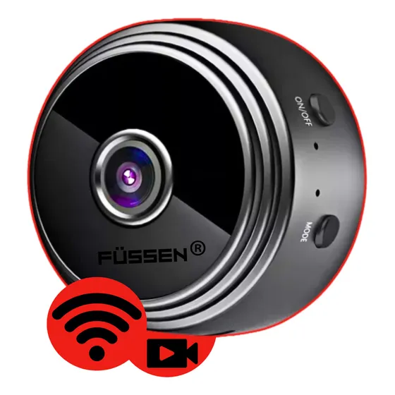 Mini Camera Espiã Wifi Sem Fio A9 Füssen 1080p Detecta Movimento Cor Preto Usb Cartão Micro Sd Wireless