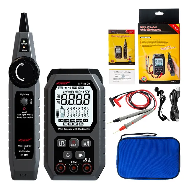 Probador De Red Noyafa Nf-8509 (con Multímetro)