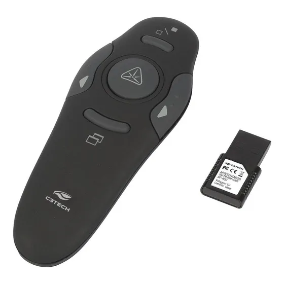 Apresentador Sem Fio Ap-400bk C3tech