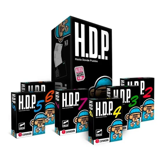 Hdp Juego De Cartas + Todas Las Expansiones Numericas Buro