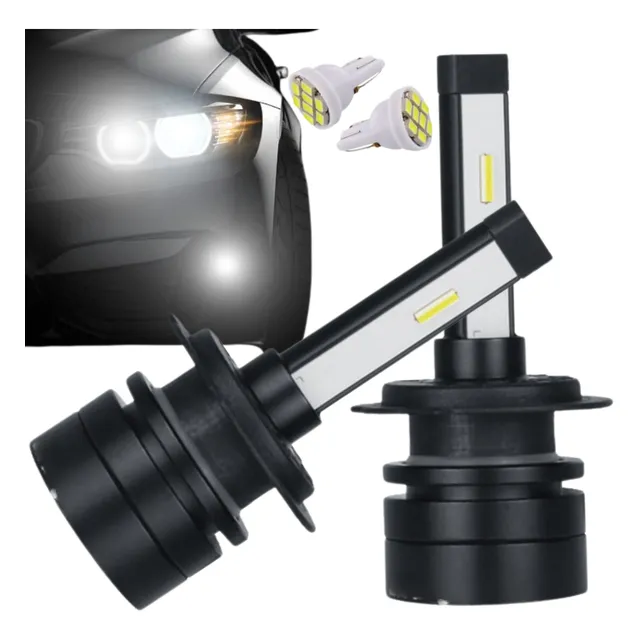 Par De Ultra Led Farol Carro 6000k Super Branca Xenon Carro