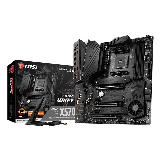 Msi Meg X570 Unify Atx Am4 Ddr4 Pcie 4.0 Negra