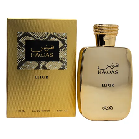 Rasasi Hawas Elixir Eau De Parfum Hombre 100ml Fragancia Duradera