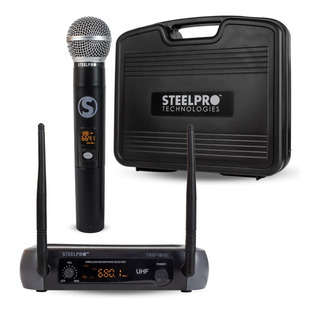 Steelpro - Micrófono Profesional - Inalambrico - Uhf-607 Steelpro - Micrófono Profesional - Inalambrico - Uhf-607