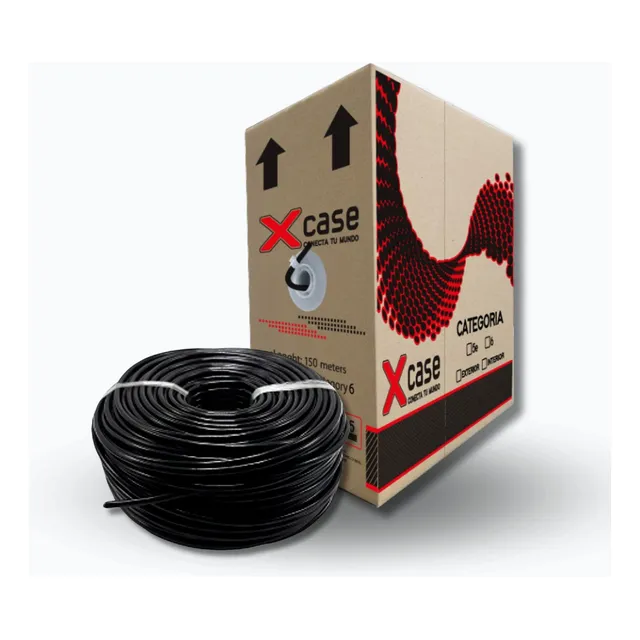 Cable Blindado Ftp Cat6 150mts Xcase Cobre Puro 0.57mm U/ext