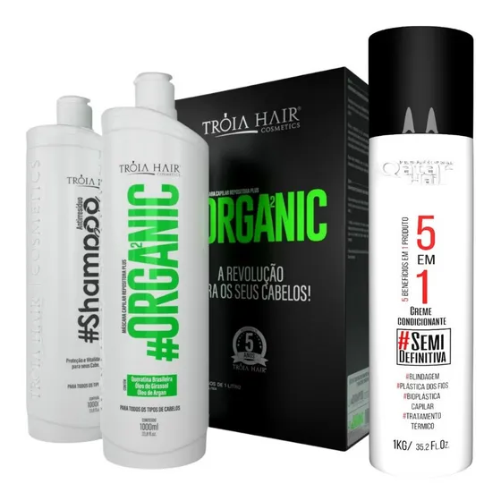 Progressiva Alisamento Americano Kit Semi Definitiva Organic