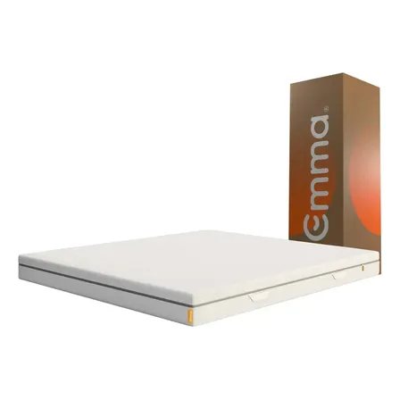 Colchão Emma Duo - Espuma Dupla Face - Queen (153x198cm) Branco