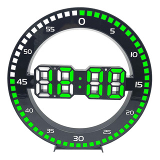 Reloj De Pared Digital Led 12 ''alarma De Green Count Second Reloj De Pared Digital Led 12 ''alarma De Green Count Second