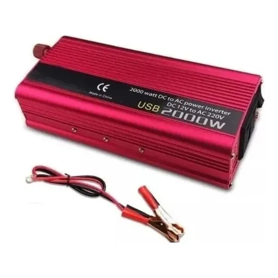 Inversor Covertidor Voltaje 2000w Batería 12 Volts A 220volt