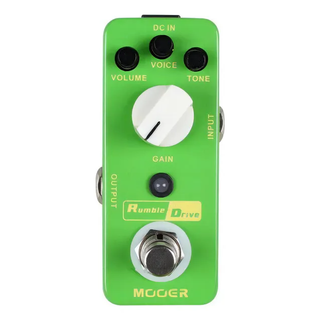 Pedal Mooer Rumble Drive Overdrive color verde