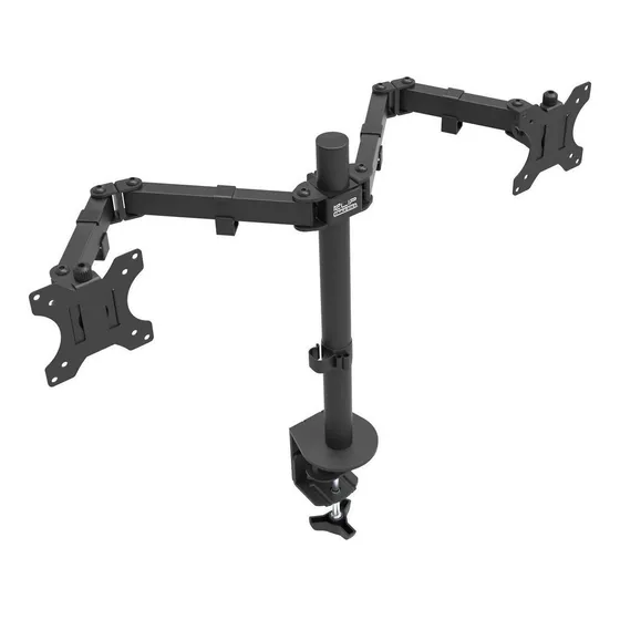 Klip Xtreme Soporte 2 Monitores 13-32" Giro 180 Inclinable Kpm-310