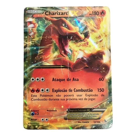 Card Pokémon - Charizard Ex 12/106 - Flash De Fogo Hp/dmg
