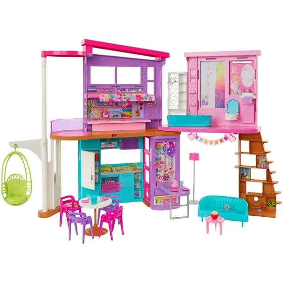 Casa Barbie Malibu Con Accesorios Original Mattel