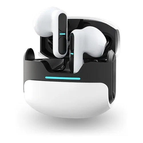 Audífonos In Ear Gamer Langsdom Tg11 Bluetooth 5.3 Color Blanco Color de la luz Azul