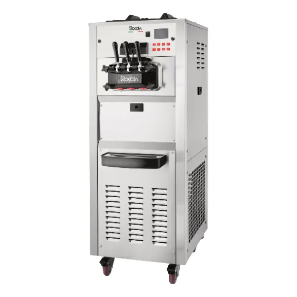 Maquina De Helados Soft Tres Sabores Piso Alta Gama Roccia