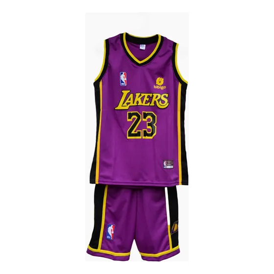 Conjunto De Basket Niño Y Adulto Violeta