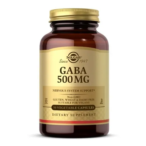 Solgar Gaba 500mg 50caps Sabor Neutro