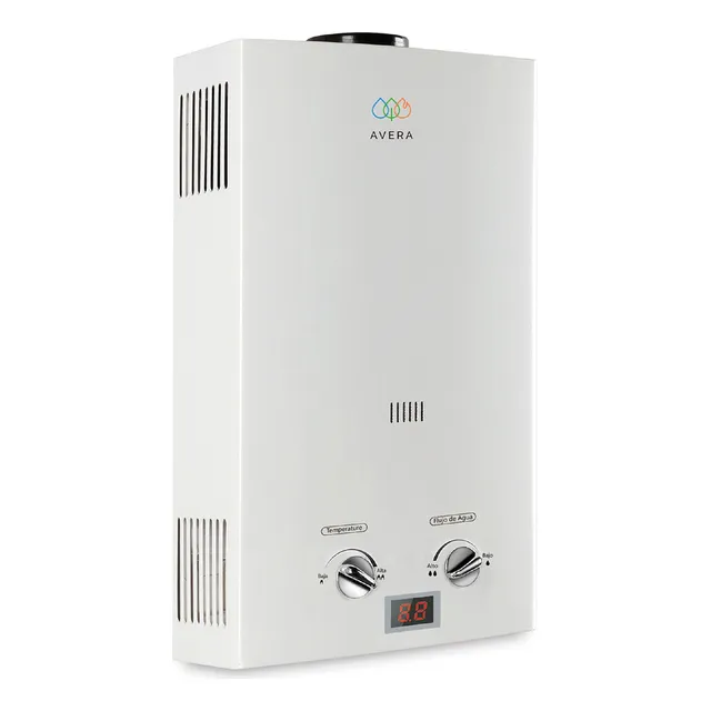 Avera Calentador de agua/ Boiler de paso C6L A gas Blanco GLP