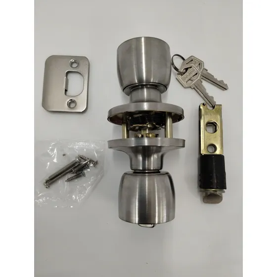 Cerradura Puerta Interior Llave Para Casa Movil 2 Niquel