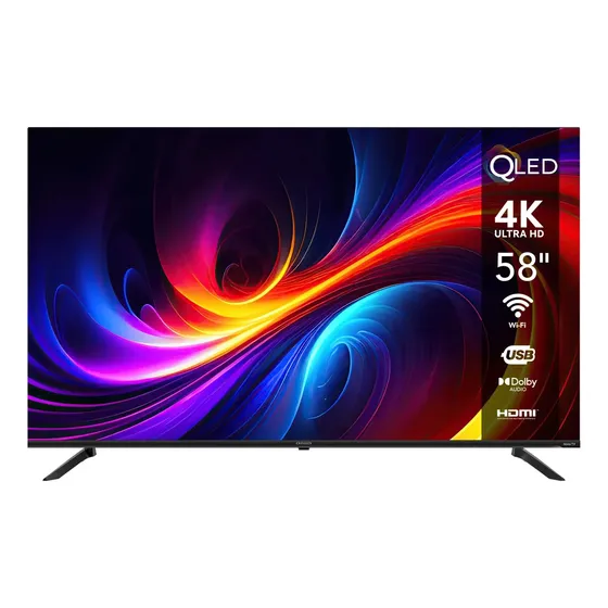 Pantalla Smart Tv Aiwa 58 Pulgadas Qled 4k Ultra Hd Roku Tv