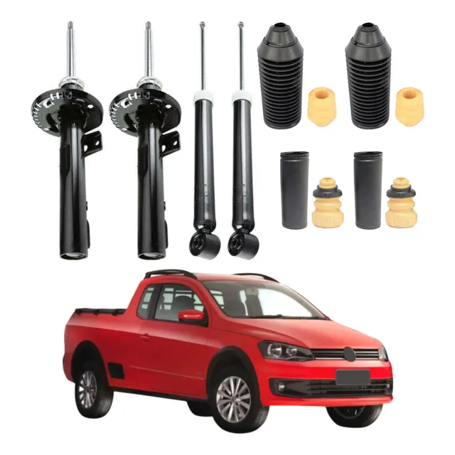 Kit 4 Amortecedor Saveiro G6 2013 2014 2015 Monroe + Kit